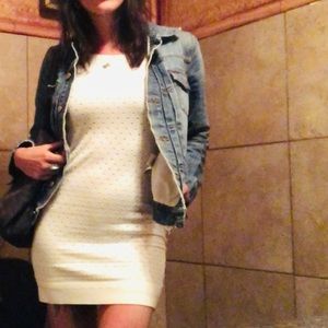 Rag and bone white knit mini dress